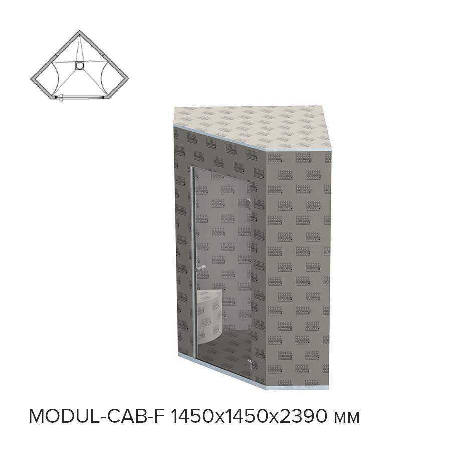 Готовый хамам Lux Elements Modul-Cab-F 1450 (рис.3)